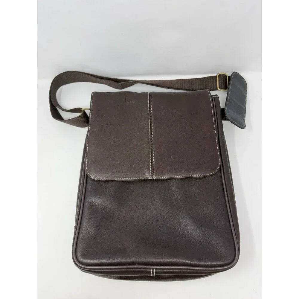 Bugatti Brown Crossbody Messenger Bag Laptop 11x13x3